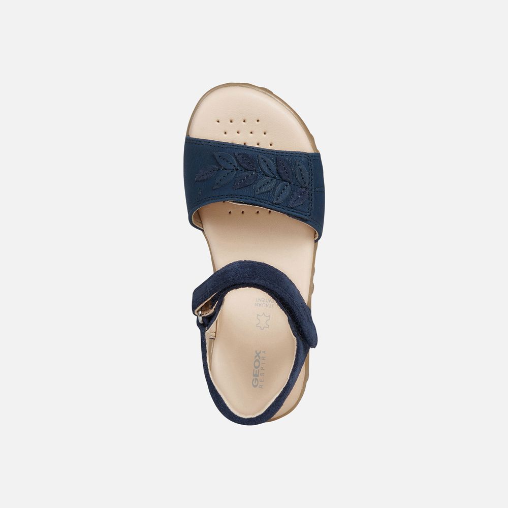 Sandalias Geox Menina Azul Marinho - Haiti - EMXLS5694